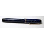 Parker Duofold fountain pen with lapis body. Canada made. (Ref:??210)
