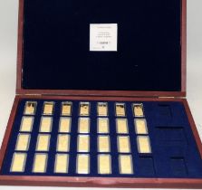 Westminster coin collection Capitals of the EU part set of commemorative ingots in wooden