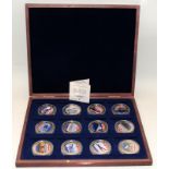 Westminster coin collection full set of British Military Aircraft commemorative coins in wooden