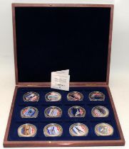 Westminster coin collection full set of British Military Aircraft commemorative coins in wooden