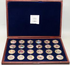 Westminster coin collection full set of The Royal Regiments commemorative coins in wooden