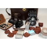 Vintage Rolleiflex Franke & Heidecke Twin Lens Reflex camera with Zeiss Planar 1:3.5 75mm lens