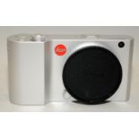 Leica TL2 24.2MP digital camera with silver anodised finish body. Comes in original box with