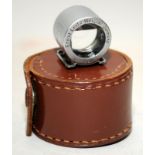 Leitz Wetzlar 5cm hotshoe viewfinder in protective leather case