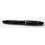 Vintage Sheaffer White Dot ink view fountain pen with Sheaffer feather touch #5 nib. With black/grey