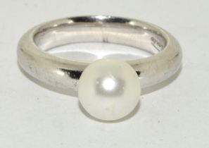925 silver Ti-Santo Pearl ring size P