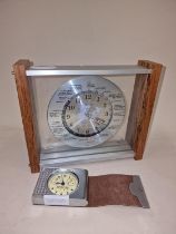 2 x Contemporary clocks of Transport interest one for travel other world time