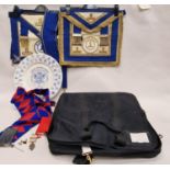 Collection of Masonic Regalia and jewellery.