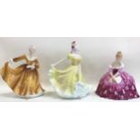 3 x Royal Doulton Figurines Ninette, Kirsty, and Victoria