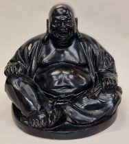 Large contemporary figure of a seated laughing Buddha 34cm wide.
