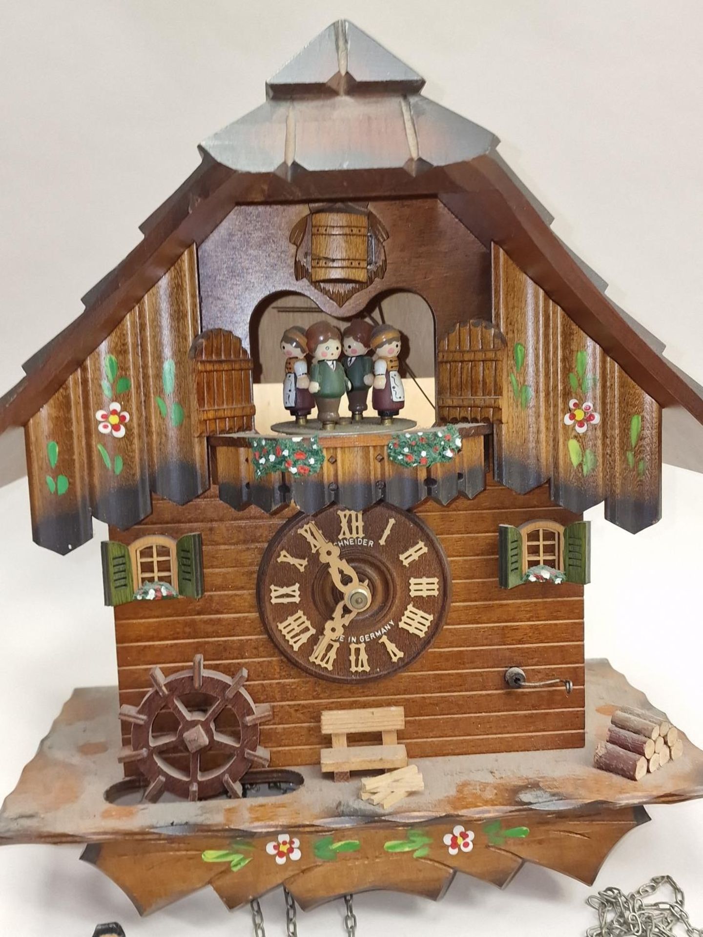 Schneider German vintage Black Forest Cuckoo Clock requiring some restoration. - Image 2 of 6