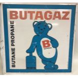 A double sided Butagaz sign 55x55cm.