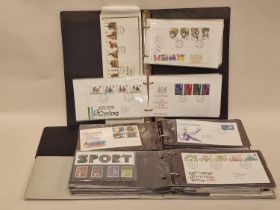 Three albums of GB first day covers.