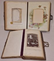 Two Victorian photo albums.