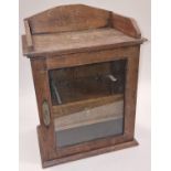 Vintage oak smokers cabinet 41x30x19cm.