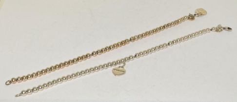 Tiffany and Co x2 Silver Bracelets