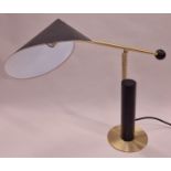 Contemporary stylish design adjustable table lamp.