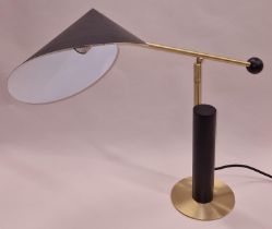Contemporary stylish design adjustable table lamp.