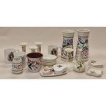 Poole Pottery collection to include pair of Traditional vases and a number of items in the "