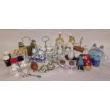 A large collection of mainly cruet sets, some novelty. Various makes and designs.