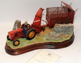 Large Border Fine Arts tableau 'A Tight Turn'. 314 of 750. Boxed with certificate. 37cms across