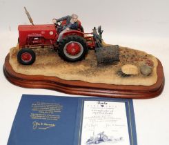 Large Border Fine Arts tableau 'Lifting the Pinks (International B52 Tractor)'. 1395 of 1750. With