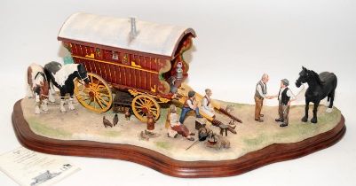 Very large and detailed Border Fine Arts tableau 'Striking a Deal (At Appleby Fair)'. 550 of 600.