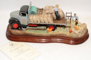 Large Border Fine Arts tableau 'Easy Pickings'. 41 of 500. Boxed with certificate.