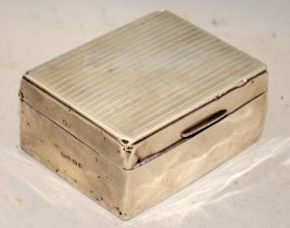 925 silver cedar lined cigarette case 5x12x9cm
