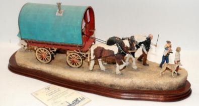 Very large Border Fine Arts tableau 'Travelling Home From Appleby Fair'. 93 of 600. Boxed with