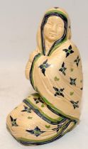 Poole Pottery interest Phoebe Stabler figure M37 for Ashtead Pottery 5.6" high.