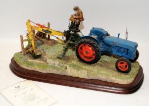 Large Border Fine Arts tableau 'A Day's Work Ditching'. 1578 of 2003. With certificate. 42cms across