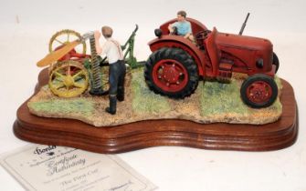 Large Border Fine Arts tableau 'The First Cut'. 220 of 1500. Boxed with certificate. 35cms across