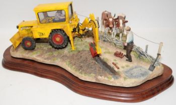 Large Border Fine Arts tableau 'Laying The Clays' ref:B0535. Part boxed, no certificate. 40cms