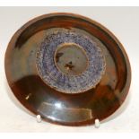 A rare Chinese cafe au lait glazed lustre scholars brush washer dish, probably dating back to the