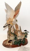 Large Border Fine Arts tableau 'The Kestrels'. 598 of 950. Boxed with certificate. 45cms tall.