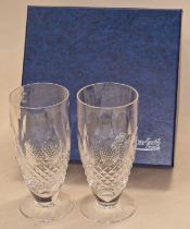 Waterford Crystal "Collen" tall 12 oz tumblers x 2 boxed