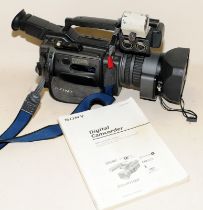 From a professional filming environment: Sony DSR-PD150P Digital camcorder. No battery or charger