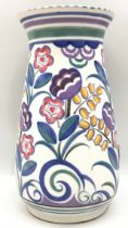 Poole Pottery BM pattern vase decorated by Marian Heath 8.75" high.