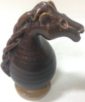 Poole Pottery interest Guy Sydenham chess piece (Knight)