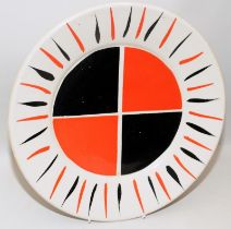 Poole Pottery interest rare & hard to find charger designed by Sir Terry Frost R.A. (1915-2003)