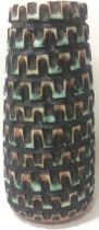 Poole Pottery carved Atlantis vase by Guy Sydenham & Beatrice Bolton 6.5" high.