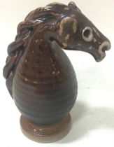 Poole Pottery interest Guy Sydenham chess piece (Knight)