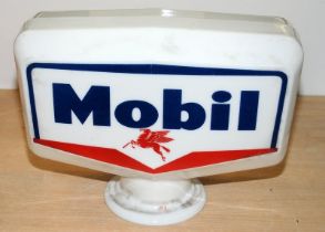 Original vintage Mobil Opaline glass petrol pump globe in good undamaged condition.