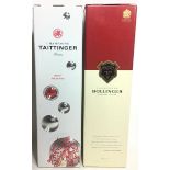 2 x Bottles of Champagne "Taittinger Reims" together "Bollinger Special Cuvee" both boxed