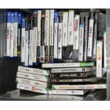 A collection of Playstation and Nintendo DS games cartridges