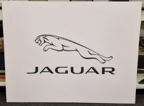 Large advertising canvas frame for "Jaguar Cars" direct from the official merchandising company