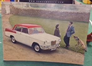 Morris Wolsely main dealer display poster on card.