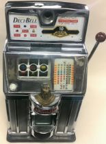 Jennings Governor coin operated 10p one arm bandit. Has jackpot, cash box, back door key etc. with