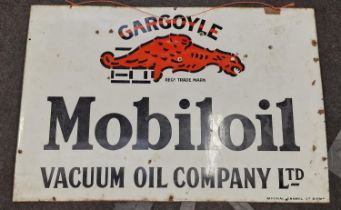 Mobil Oil 'Gargoyle' large enamel sign